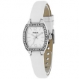 Fossil Women's BQ1211 Classic Tonneau White Strap Watch