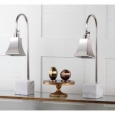 Safavieh Lighting 26-inch Charley Marble Desk Lamp (Set of 2)