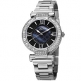 Burgi Women's Swiss Quartz Baguette Bezel Stainless Steel Silver-Tone Bracelet Watch