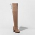 Women's Penelope Heeled Over The Knee Boots - A Day Light Taupe 6.5