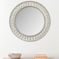 Safavieh Braided Chain Pewter 24-inch Mirror