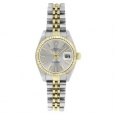 Pre-Owned Rolex Women's 6917 Datejust Two-tone Silver Stick Watch
