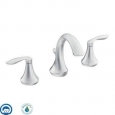 Moen T6420 Eva 1.2 GPM Double Handle Widespread Bathroom Faucet