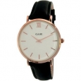 Cluse Women's Minuit CL30003 Black/White Leather Quartz Fashion Watch