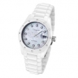 Rougois Women's R6900-W-WD White Ceramic Diamond Watch