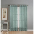 Window Elements Diamante Cotton-blend 84-inch Burnout Sheer Grommet Curtain Panel Pair - 76 x 84