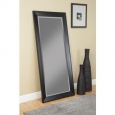 Sandberg Furniture Mid-Century Modern Black Full-length Leaner Mirror