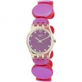Swatch Women's Lady LK357A Pink Plastic Swiss Quartz Fashion Watch