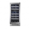 Avallon AWC151DZRH 15 Inch Wide 23 Bottle Capacity Dual Zone Wine Cooler with Right Swing Door
