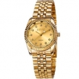 August Steiner Women's Diamond Markers Stainless Steel Bracelet Watch