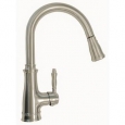 Y-Decor Single Handle Pull-down Kitchen Faucet in Brushed Nickel