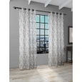 Lite Out Intersection Printed Textured Sheer Panels (Pair) - 52 x 84