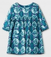 Toddler Girls Genuine Kids From Oshkosh A Line Dress Size 12 Months (1426) Blue