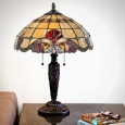 River of Goods Vivaldi Multicolor Stained Glass Tiffany-style Table Lamp