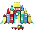 ShapeMags The Engineer 160-piece 3-D Magnetic Tiles 2 Car Base Building Set