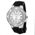 Charriol Men's CE443AS.173.001 'Celtica' White Dial Black Rubber Strap Swiss Automatic Watch