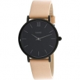 Cluse Women's Minuit CL30027 Black Leather Japanese Quartz Fashion Watch