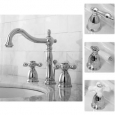 Victorian Chrome Widespread Bathroom Faucet