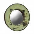 23 Inch Diameter Recycled Steel Oil Drum Wall Mirror