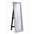 Modern 17.8 in. Contemporary Mirror in Clear