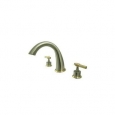 Elements Of Design ES2369ML Double Handle Roman Tub Faucet with Metal Lever Handles from the Miami Series