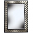 'Asper' Brushed Steel Frame Wall Mirror