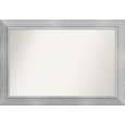 Wall Mirror Choose Your Custom Size - Extra Large, Romano Silver Wood
