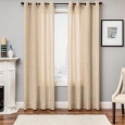 Softline Northridge Faux Linen Grommet Top Curtain Panel (As Is Item)