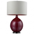 Blown Glass 1-light Cerise Pink Table Lamp (As Is Item)