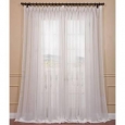 Exclusive Fabrics Signature Off White Extra Wide Double Layer Sheer Curtain Panel