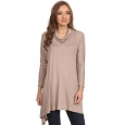 MOA Collection Women's Cowl Neck Tunic