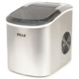 Della Portable Ice Maker w/Easy-Touch, 2-Selectable Cube Sizes, Yield Up To 26 Pounds of Ice Daily, Silver