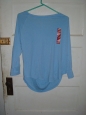 Womens Top Mossimo Supply Co Trillium Blue Size Xl W/tags Long Sleeve