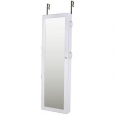 Ikee Design White Jewelry Cabinet Armoire Mirrored Jewelry Armoire Wall Mounted Cabinet