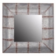 Unadorned Rustic Framed Baldwin Mirror - gray - N/A