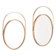 Set Of 2 Oval Mirrors Gold