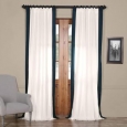 Exclusive Fabrics Vertical Colorblock Panama Curtain