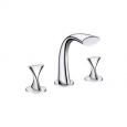 Ultra Faucets UF5551 Twist 1.5 GPM Widespread Bathroom Faucet Includes Metal Pop