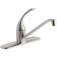 Kohler K-15171-FL Single Handle Kitchen Faucet from the Coralais Series