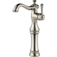Delta 797LF Cassidy Single Hole Bathroom Faucet with Riser - Includes Lifetime Warranty - Less Drain Assembly