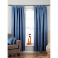 Blue Tab Top 90% blackout Curtain / Drape / Panel - 50X84