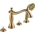 Delta T4797-LHP Cassidy Roman Tub Faucet Trim with Hand Shower - Handles and Rough-In Valve Sold Separately