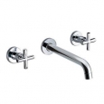 Dawn USA Chrome Wall-mounted Double-handle Concealed Washbasin Mixer (As Is Item)