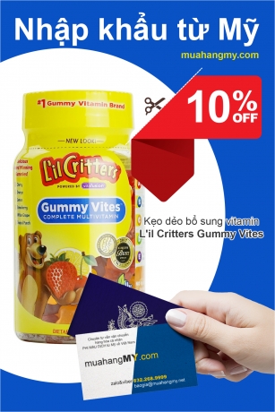 Kẹo dẻo bổ sung vitamin L'il Critters Gummy Vites