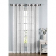 Window Elements Elena White Cotton-blend Sheer 96-inch Curtain Panel Pair