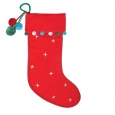 Red Pom Christmas Stocking - Wondershop