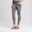 Women's Jeans Utility Jeggings - Mossimo Camo Gray 10