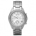 Fossil Women's ES2681 Decker Stainless Steel Chronograph Crystal Accent Watch