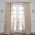 Exclusive Fabrics Open Weave Natural Curtain Panel