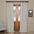 Exclusive Fabrics Cottage Off-White Bellino Single Panel Blackout Curtain